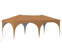 Tente de réception pliable vidaXL 575 x 288 x 245 cm, tissu Oxford beige