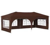 Tente de réception pliable vidaXL 575 x 288 x 245 cm, tissu Oxford marron