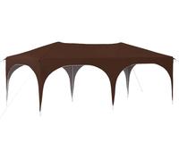 Tente de réception pliable vidaXL 575 x 288 x 245 cm, tissu Oxford marron