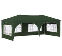 Tente de réception pliable vidaXL 575 x 288 x 245 cm, tissu Oxford vert