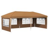 Tente de réception pliable vidaXL 575 x 289 x 245 cm, beige