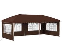 Tente de réception pliable vidaXL 575 x 289 x 245 cm, marron