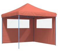 Tente de réception vidaXL 292 x 292 x 315 cm, tissu Oxford couleur terre cuite