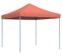 Tente de réception vidaXL 292 x 292 x 315 cm, tissu Oxford couleur terre cuite