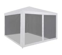 vidaXL Tente de réception avec 4 parois latérales en maille 3 x 3 m