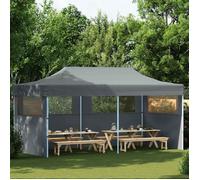 vidaXL Tente de réception Pop-Up avec parois latérales Pliable 3 x 6 m Anthracite