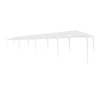 Tente de réception - vidaXL - 3x12 m - PE résistant aux UV - Cadre en acier - Couleur blanche