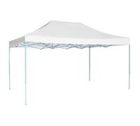 Tente de réception - vidaXL - 3x4,5 m - Imperméable 100% - Acier enduit de poudre - Blanc