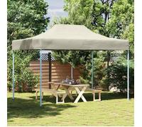 vidaXL Tente de réception professionnelle pliable 3×4 m acier crème