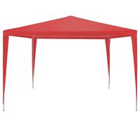 Tente de réception vidaXL rouge 300 x 300 x 255 cm en PE et acier