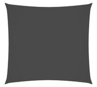 Tente de soleil droite - 2,5 x 3 mètres - Toile imperméable couleur anthracite - Protection UV à 95 % - Anneau de fixation avec cordons - Pour le jardin, la terrasse et le balcon