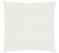 Tente d'ombrage carrée - 2,5 x 2,5 m - Blanc - HDPE 160 g/m² - Protection UV à 90 % - respirante et hydrofuge - pour balcon, jardin et terrasse
