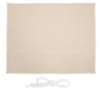 Tente d'ombrage rectangulaire Relaxdays, L x P : 5 x 6 m, hydrofuge, résistante aux UV, avec cordes de tension, terrasse, balcon, beige
