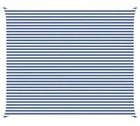 Tente d'ombrage vidaXL bleue et blanche, 6 x 5 m, 100 % polyester Oxford