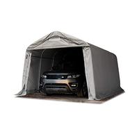 TOOLPORT 3,3x4,8 m, Tente garage, PVC 800, H. 2,1 m, gris, avec statique (type de sol : terre) - (58316)