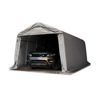 TOOLPORT 3,3x6,0 m, Tente garage, PVC 800, H. 2,1 m, gris, avec statique (type de sol : terre) - (58450)