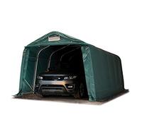 TOOLPORT 3,3x6,0 m, Tente garage, PVC 800, H. 2,1 m, vert foncé, avec statique (type de sol : terre) - (58449)