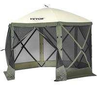 Tente gazebo pop-up Tente pop-up à 6 côtés Abri solaire vert