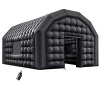 Tente gonflable SucceBuy 6 x 5 x 3,65 m, tente cubique pour discothèque, boîte de nuit, pavillon ou mariages, avec ventilateur de 680 W, sacs de sable et 2 fenêtres, idéale pour les événements, les an