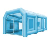 Tente gonflable VEVOR Tente cabine de peinture gonflable tente individuelle 8 x 4 x 3 m, tente cabine de peinture gonflable, cabine de peinture automobile, poste de travail géant