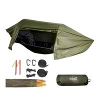 Tente-hamac Skandika Rian - 1 personne - avec moustiquaire et housse de pluie - Camping sauvage - max 200 kg - 1,9 kg