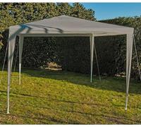 Tente imperméable 3 x 3 m avec 8 piquets, couleur taupe.