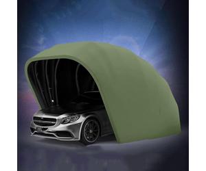 Tente mobile entièrement automatique pour garage avec télécommande, abri pliable en acier inoxydable pour stationnement de voiture, abri robuste (vert)