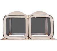 Tente moustiquaire, 3660 x 1825 x 2200 mm, tente moustiquaire pop-up 2 en 1, auvent moustiquaire portable avec sac de transport, côtés en filet, piquets, pour le jardin, la terrasse et les activités d