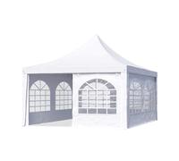 TOOLPORT PRO Tente pagode 4x4 m, bâche PVC, blanc - (1063)