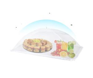 Tente parapluie pop-up en pour pique-nique extérieur barbecue | Grille de protection rectangulaire pliable en maille fine avec cadre en acier et filet en polyester lavable pour fêtes 60 x