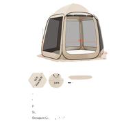 Tente-paravent, modèle pop-up, moustiquaire, 3 x 2,8 m