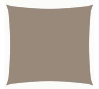 Tente pare-soleil carrée - 3,6 x 3,6 m - Marron - Tissu Oxford - Imperméable et anti-UV - Tente pare-soleil enduite dePolyuréthane- Avec cordes et fixations en acier inoxydable