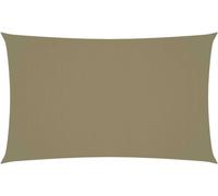 Tente pare-soleil en tissu Oxford, rectangulaire, 3 x 6 m, beige 135158
