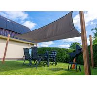 Tente pare-soleil imperméable, rectangulaire, 300 x 500 cm - 160 g/m² - Gris