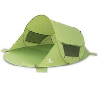 Tente pare-soleil, protection UV 80, verte, avec abri de rangement, 3 piquets et fond renforcé