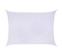 Tente pare-soleil rectangulaire « curacao » blanche 4 x 3 m en polyester - Hespéride