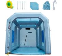 Tente Peinture Auto - VEVOR Cabine de Peinture Gonflable 4x3x2,8m Filtre Souffleur
