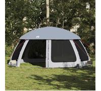 Tente piscine avec toit amovible - vidaXL - 612x612 cm - Gris - Imperméable - Parois en maille - Double-toit amovible