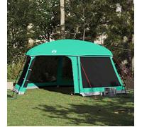Tente piscine toit amovible - vidaXL - 618x532 cm - Vert d'eau - Imperméable - Parois en maille - Double-toit amovible