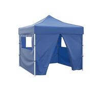 Tente pliable avec 4 parois Bleu 3 x 3 m