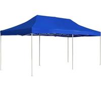 Tente pliante en aluminium Profi-Partyzelt, 6x3 mètres, bleue. Pavillon, tente pliante, gazebo, abri de jardin, tente de protection solaire, tente de piscine, tente pop-up, pergola