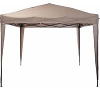 Tente Pliante Taupe 3x3m Montage Rapide, Protection Solaire Et Pluie - Ambiance