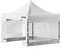 Tente pop-up 10 x 10 pieds, tente gazebo d'extérieur avec parois latérales amovibles et sac à roulettes, abri gazebo instantané imperméable et résistant aux UV pour les fêtes, le jardin, la cour arriè