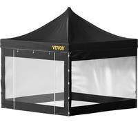 Tente pop-up 10 x 10 pieds, tente gazebo d'extérieur avec parois latérales amovibles et sac à roulettes, abri gazebo instantané résistant aux UV et imperméable pour les fêtes, le jardin, la cour arriè