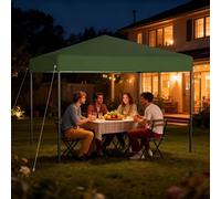 Tente pop-up ACXIN 3 x 3 m, montage rapide à l'aide d'un seul bouton, tente pliable pour fêtes et jardin, imperméable et avec protection UV, sans parois latérales, sac de transport inclus – Vert