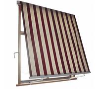 Tente Solaire Tombante 3X2,45 M Sans Coffre Beige Bordeaux Balcon 365/154 Ve