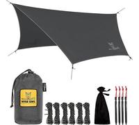 Tente-soleil imperméable, ultra-légère, grise, 535 g, pour l'extérieur
