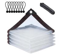 Tente transparente étanche pour bateau, avec œillets, dimensions 3x4 mètres