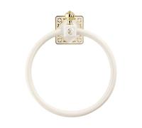 TentHome Porte-Serviettes de Salle de Bain, Support Mural Rond, Anneau Rond pour Salle de Bain et Cuisine (Blanc-Cube)