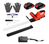 Teodute 21V 500W Taille-Haie sans Fil, 51cm SK5 Lame Double, 13mm Coupe, 3-in-1 Taille Haie électrique avec 2 Batteries et Kit Sécurité pour Haies Arbustes et Buissons